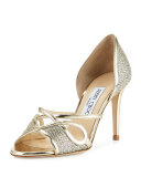 Trixie Glitter d'Orsay 85mm Sandal, Champagne