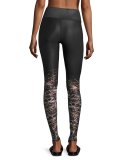 Tech Lift Airbrush Sports Leggings, City Lights