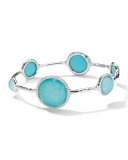 Stella Bangle in Turquoise Doublet with Diamonds 