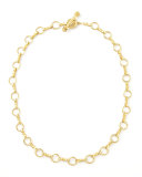 Celtic Gold 19k Link Necklace, 21"L