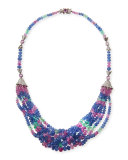 Beaded Multi-Strand Sapphire Necklace