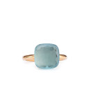 Nudo Rose Gold & Blue Topaz Ring, Grande