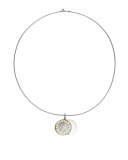Dot Large Horn Locket Pendant Necklace