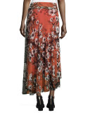 Floral-Print Maxi Skirt