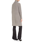 Long-Sleeve Turtleneck Sweater, Black
