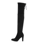 Highland Suede Over-The-Knee Boot, Black