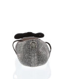 Metallic-Mesh Ballet Flat, Silver, Youth