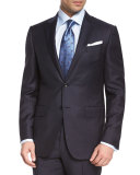 Trofeo Graph-Check Two-Piece Suit, Navy