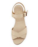 Crosspath Platform Leather Sandal