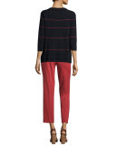 Bleecker Cropped Pants, Red Rock