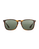 Wayfarer Plastic Sunglasses, Brown