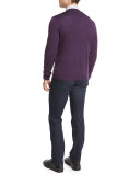 High-Performance Wool Sweater, Plum