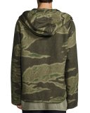 Camouflage-Print Anorak Jacket