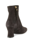 Bowin Suede Ankle Boot, Pewter
