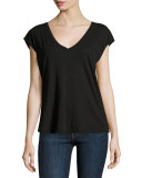 Feminine Muscle Tee, Noir