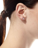 18K White Gold Diamond Spike Stud & Jacket Earrings