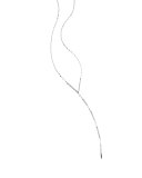 Flawless Expose Diamond Lariat Necklace in 14K White Gold