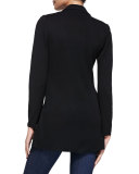 Dressed Up Button-Front Jacket, Black