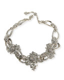 Crystal Ribbon Collar Necklace