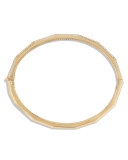 Stax 18k Gold Faceted Bracelet with Diamonds
