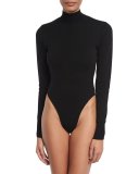 Tota Open-Back Bodysuit, Black