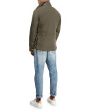 Military Flap-Pocket Sport Shirt, Gray