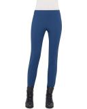 Melissa Techno Slim-Leg Pants, Blue Jay