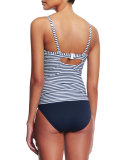 Riviera Stripe DD Cup Singlet Swim Top