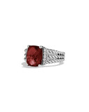 Petite Wheaton Ring with Garnet and Diamonds