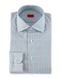 Check Long-Sleeve Dress Shirt, Gray