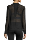 Vent Mesh Sweatshirt, Black