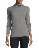 The Turtleneck Top, Heather Gray