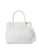 Crocodile Medium Double-Zip Tote Bag