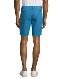 Archive Flat-Front Chino Shorts, Lupin Blue