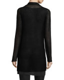 Sheer Hemp Long Cardigan