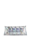 Manila Stretch Karung Clutch Bag, Silver