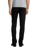 Slim-Fit Straight-Leg Jeans, Black