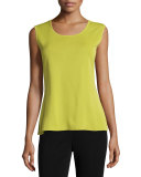 Scoop-Neck Tank, Sour Apple, Plus Size