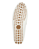 Damo Leather Horsebit Driver, White 