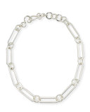 Courtly Chain Link Necklace, Silver, 18"