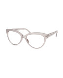 Portofino Cat-Eye Optical Frames, Taupe