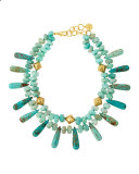Amazonite and Turquoise Double-Strand Necklace