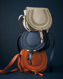 Marcie Small Saddle Bag, Nut