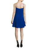 V-Neck Layered Cocktail Slip Dress