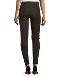 Cropped Ankle Leggings, Ebony