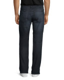 Brixton Oil Slick Straight-Leg Denim Jeans, Dark Gray