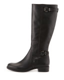 Suzanna Leather Knee Boot, Black