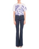 Five-Pocket Flare-Leg Jeans, Blue