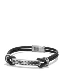 Maritime Men's Rubber Reef Knot ID Bracelet