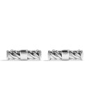 Classic Cable Cuff Links, Sterling Silver